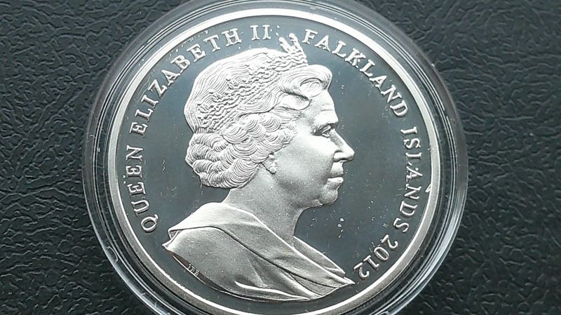 Falkland Islands Silver Proof  One Crown -  2012 (Queens Diamond Jubilee) HRPD