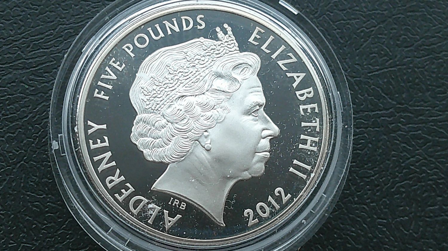 Alderney £5 Silver Proof - 2012 (Queen Elizabeth Diamond Jubilee) PDHR