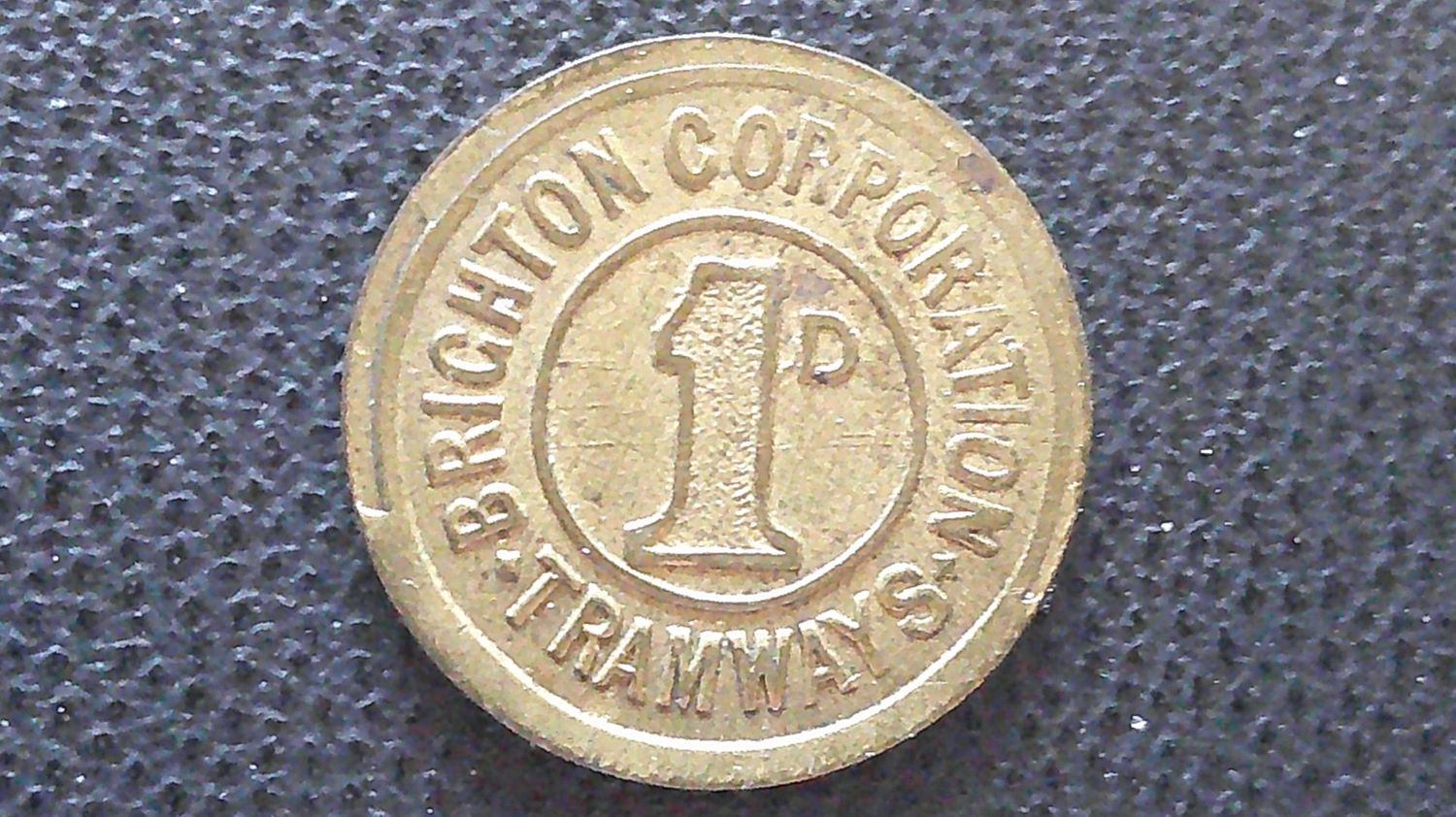Brighton Corporation Tramways Penny Token (For use by Post Office Staff) Brighton Corporation Tramways Penny Token (For use by Post Office Staff)