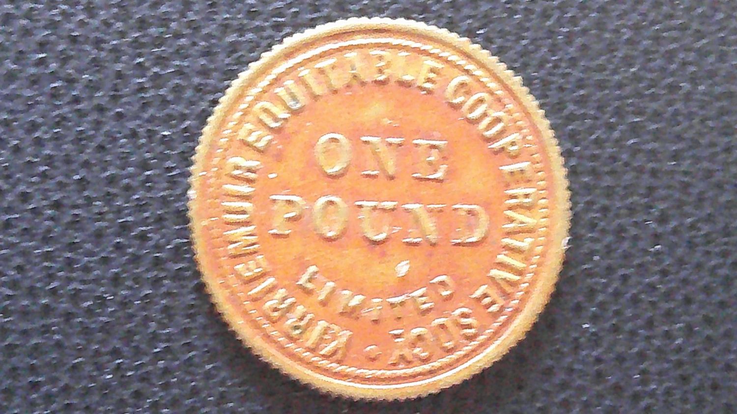 Kirriemuir Equitable Coop Society 20 Shillings