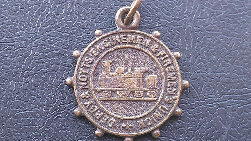 Derby & Notts Enginemen & Firemans Union Medal - 1907