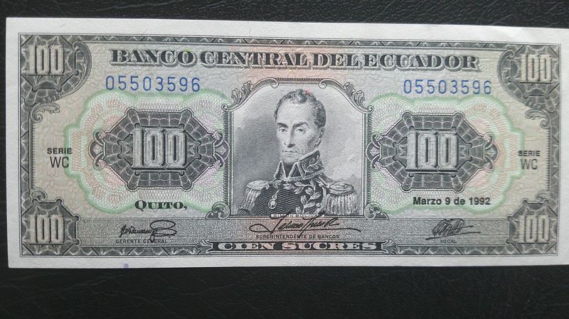 Ecuador 100 Sucres - 1992