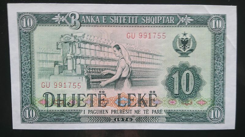 Albania 10 Leke - 1976