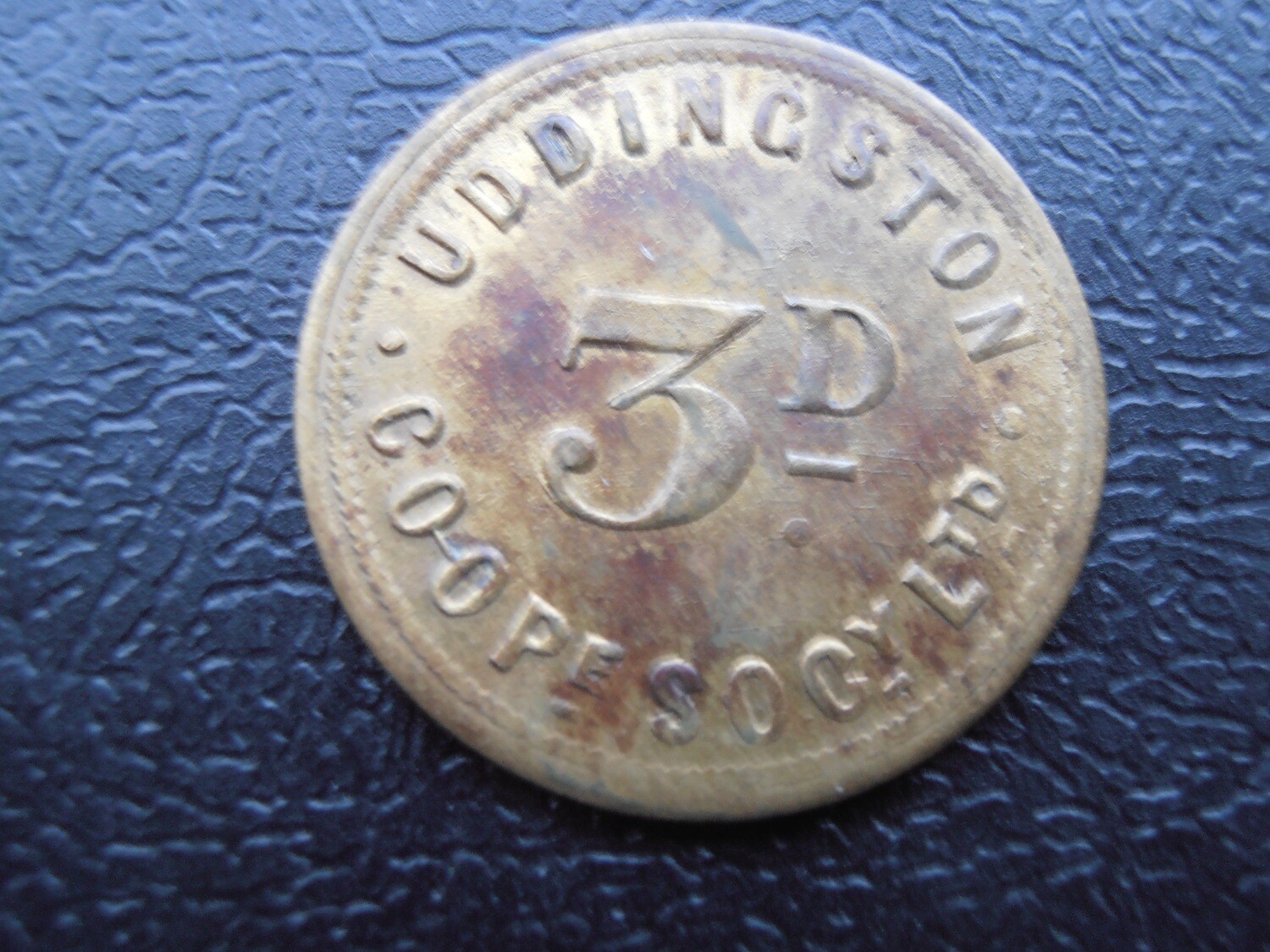 Uddingston Coop Threepence Token Uddingston Coop Threepence Token