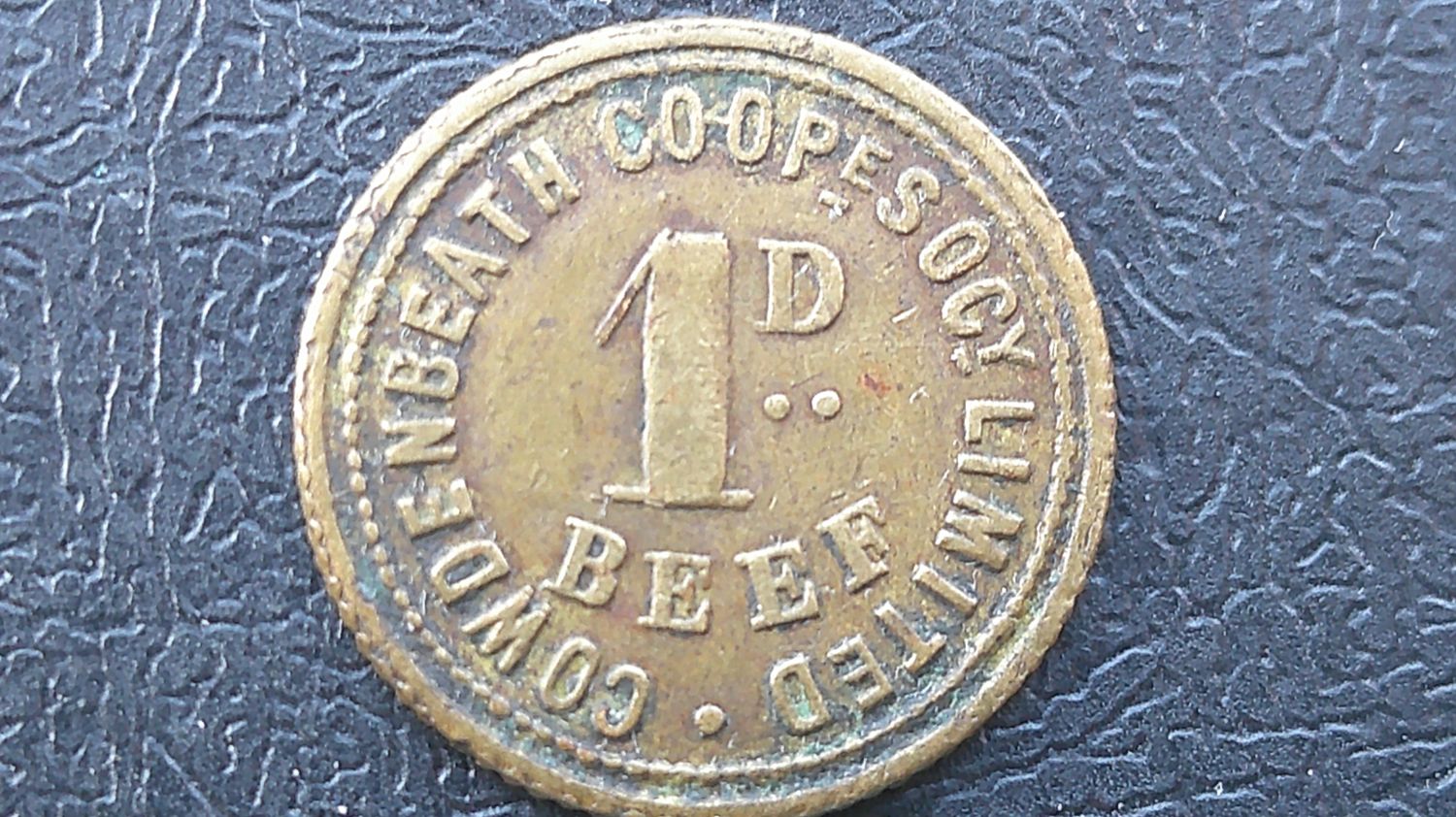 Cowdenbeath Coop One Penny Beef Token Cowdenbeath Coop One Penny Beef Token