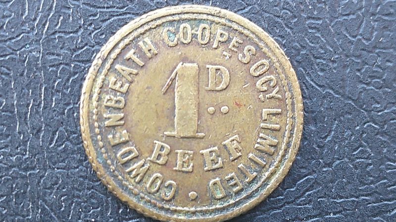 Cowdenbeath Coop One Penny Beef Token
