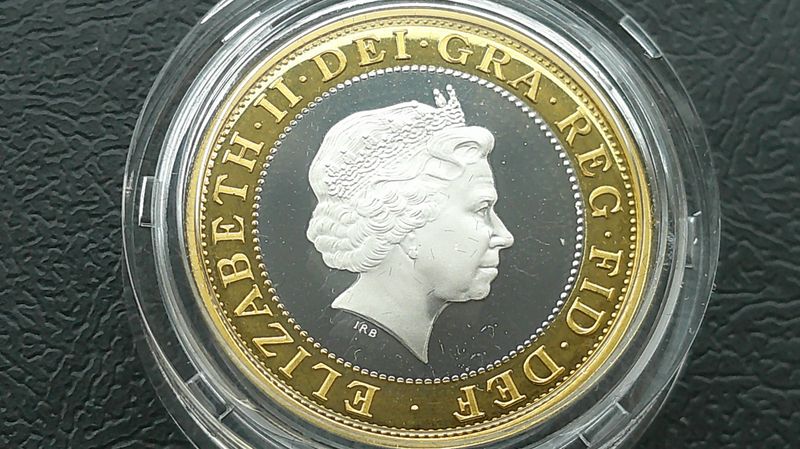 1999 - Silver Proof Piedfort Two Pounds (Rugby World Cup) MRPD1