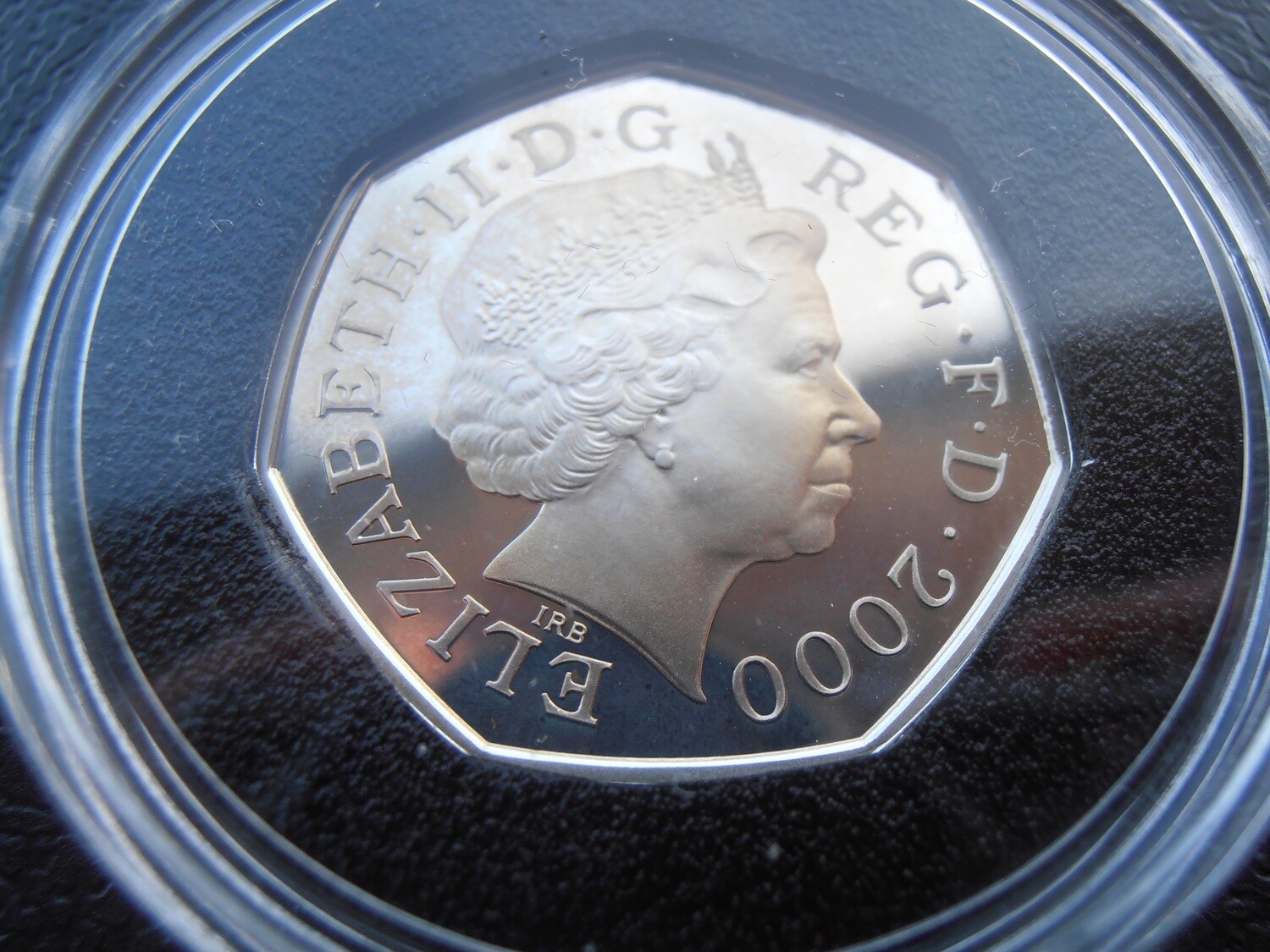2000 - Silver Proof Piedfort Fifty Pence (Public Libraries) MRPD1