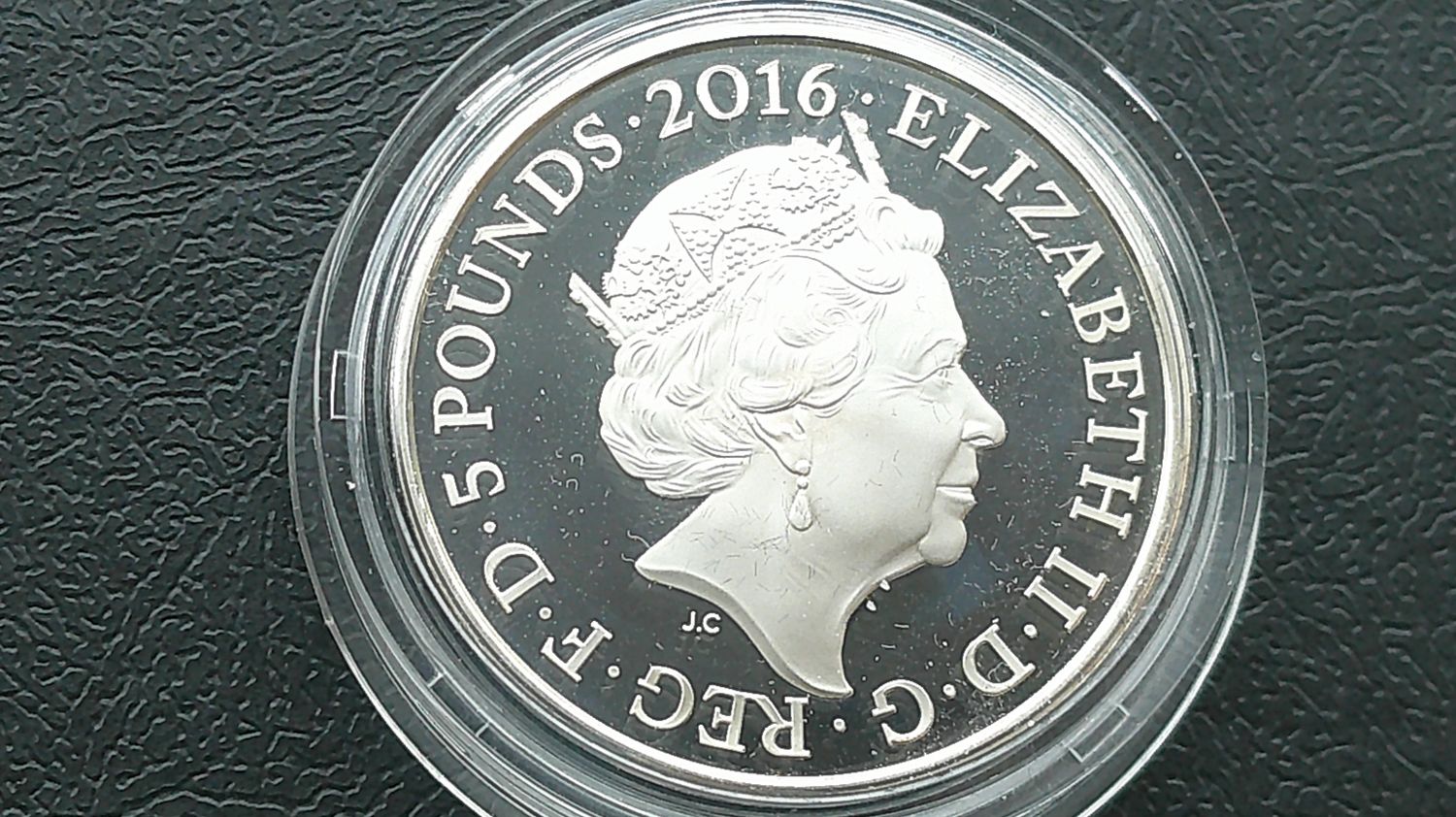 2016 - Silver Proof Five Pounds (Queens 90th Birthday) MRPD1