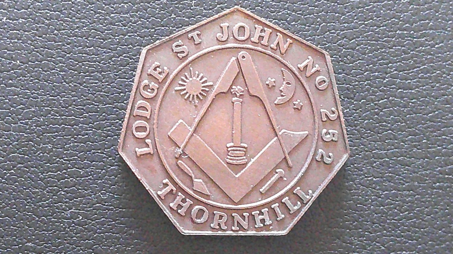 Masonic Penny Token Lodge St John No 252 (Thornhill)