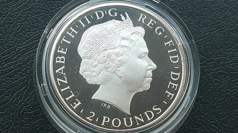2013 - Two Pounds Fine Silver Proof Britannia  MRPD