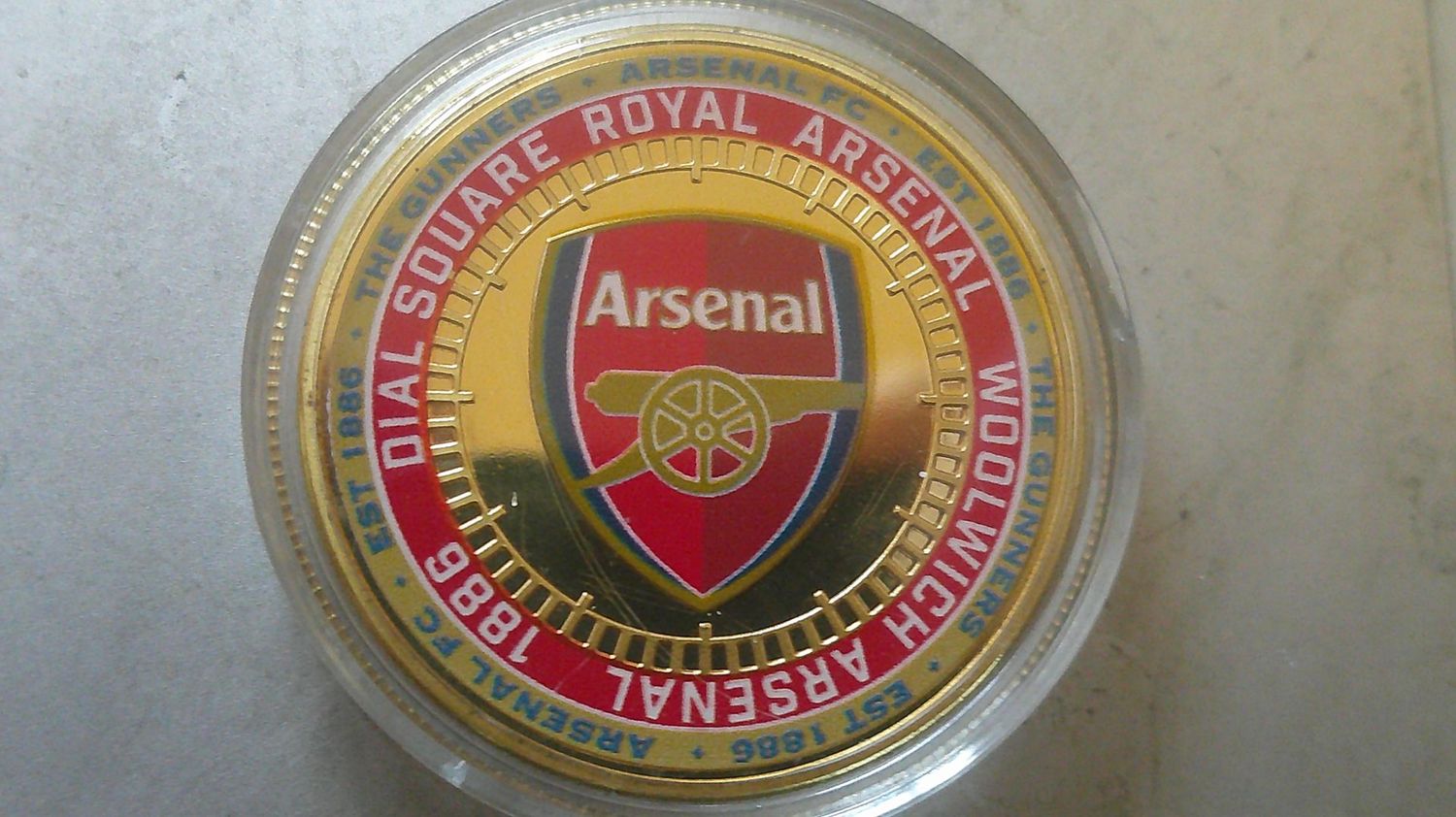 Arsenal Coloured Medal