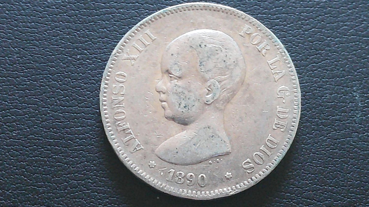 Spain 5 Pesetas - 1890
