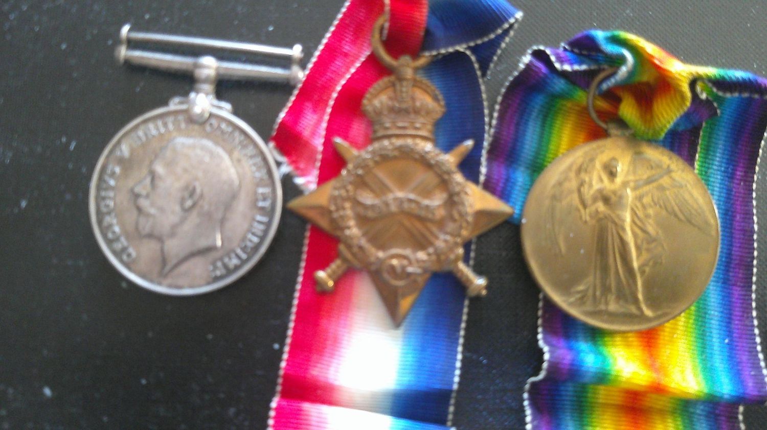 Group of Three Medals to The (14th London Regiment (London Scottish) KIA
