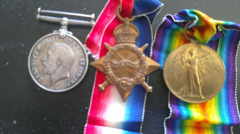 Group of Three Medals to The (14th London Regiment (London Scottish) KIA