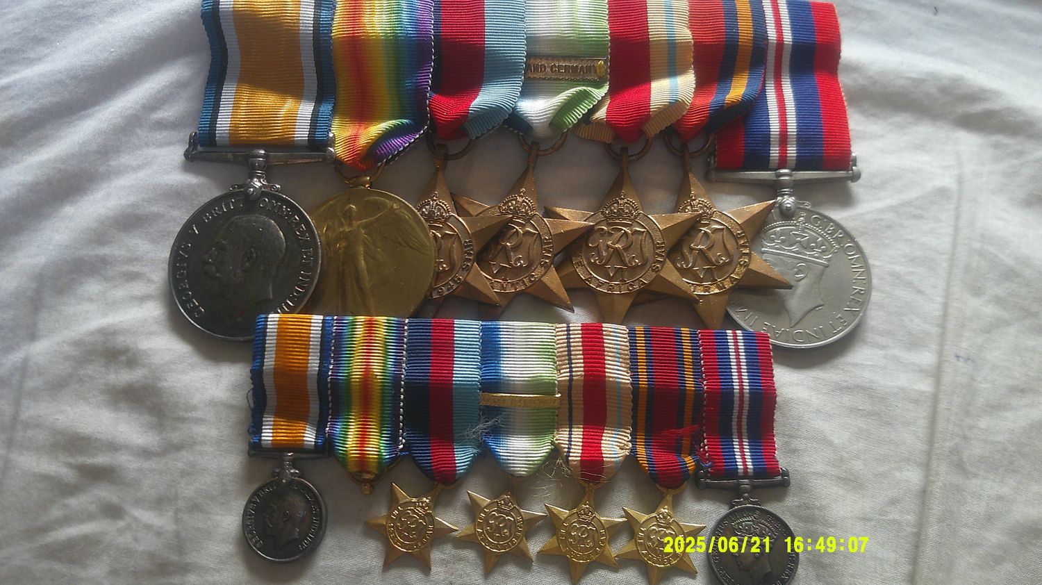Group of Seven Medals and Miniatures Group of Seven Medals and Miniatures