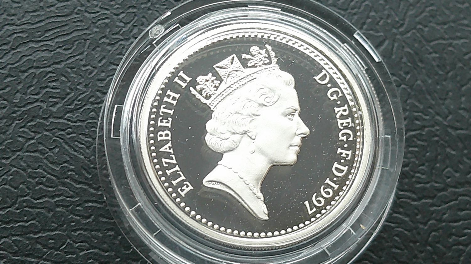 1997 Silver Proof One Pound  (Three Lions)  MRPD1