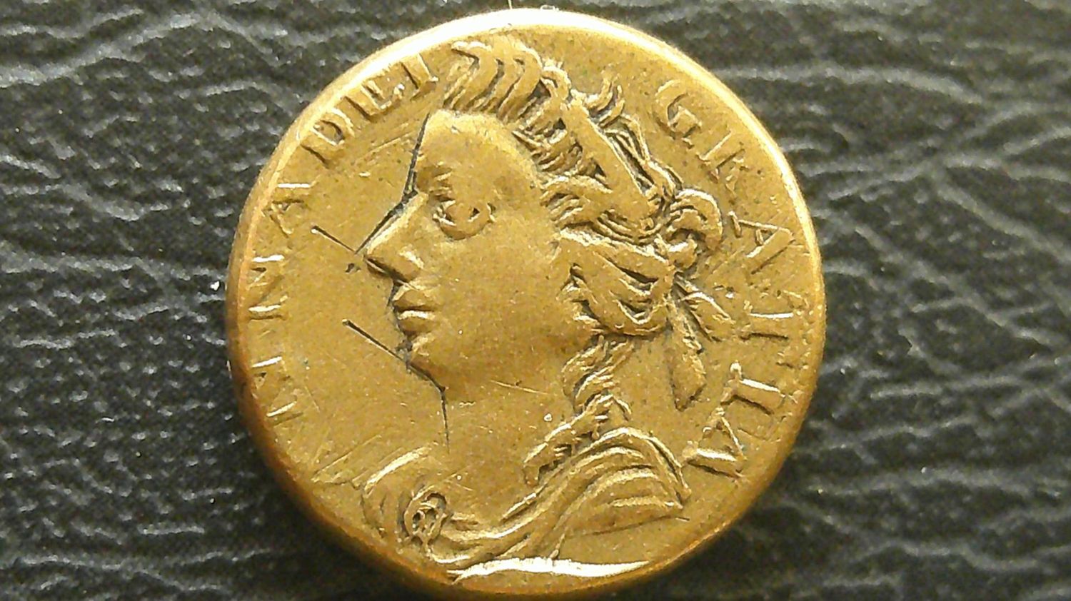 Queen Anne One Guinea Coin Weight  (Very Scarce)