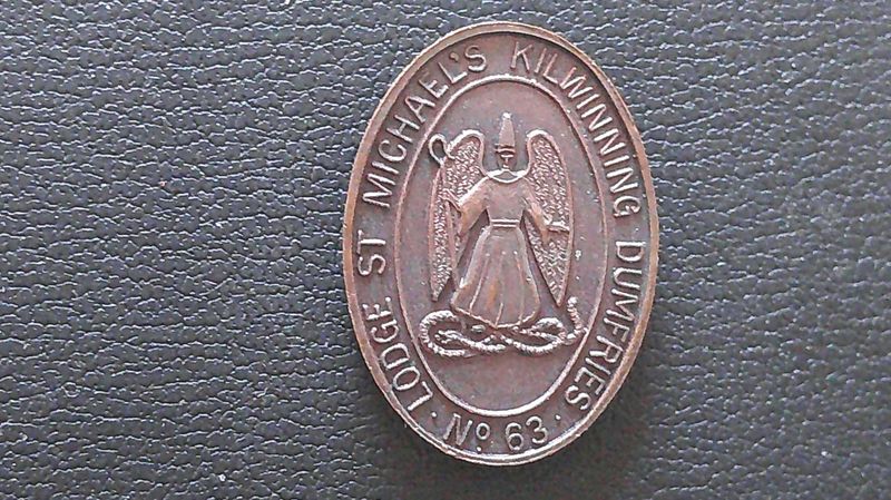 Masonic Penny Token Lodge St Michaels Kilwinning Dumfries No 63