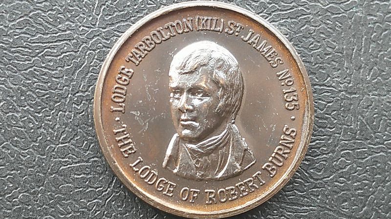 Masonic Penny Token Lodge Tarbolton St James No 135