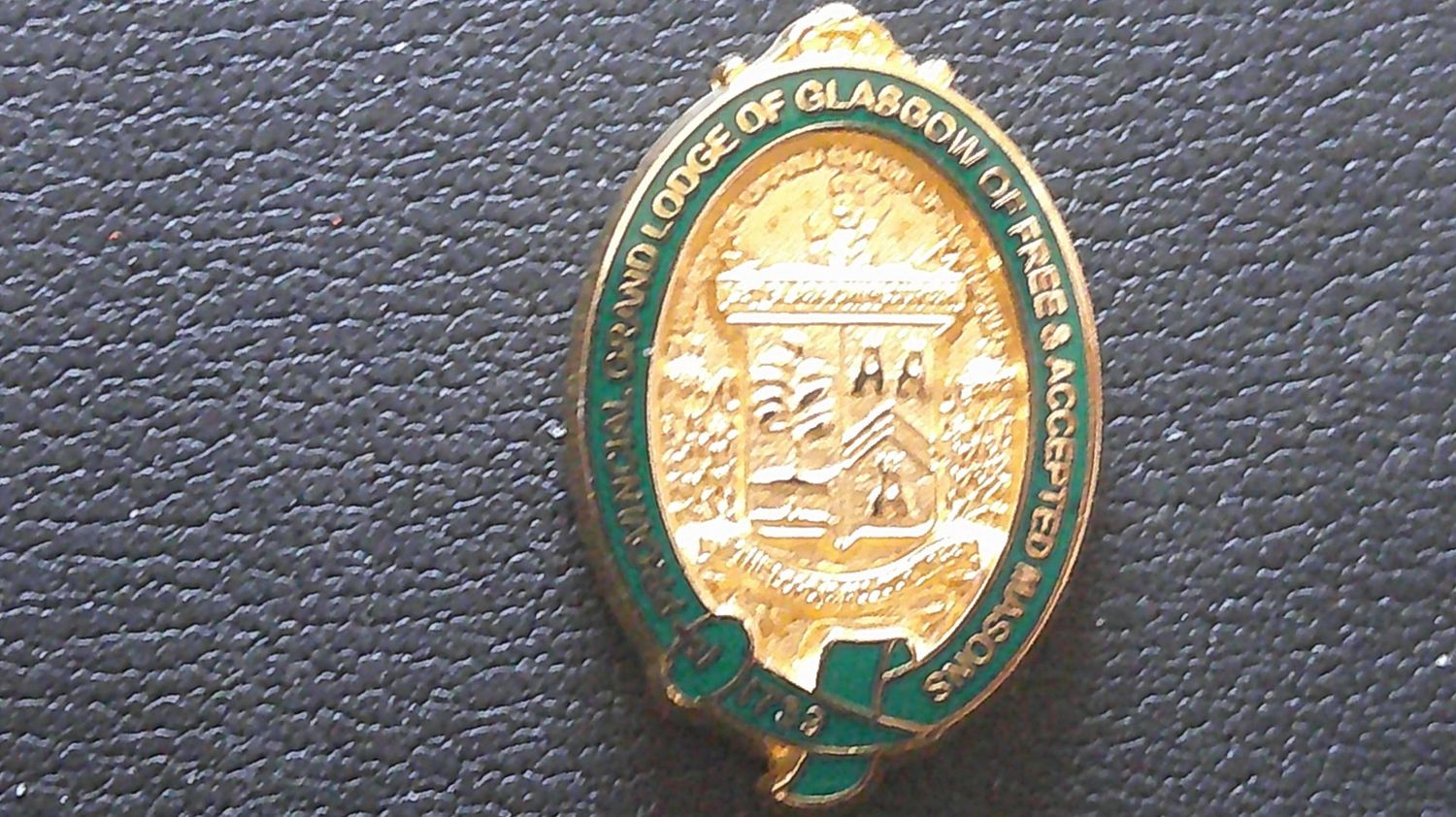 Masonic Penny Token Provincial Grand Lodge of Glasgow (Gilt & Enamelled)