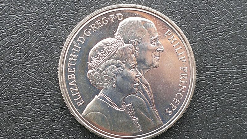 Five Pound Crown - 1997 40th Wedding Anniversary of the Queen & Prince Philip)