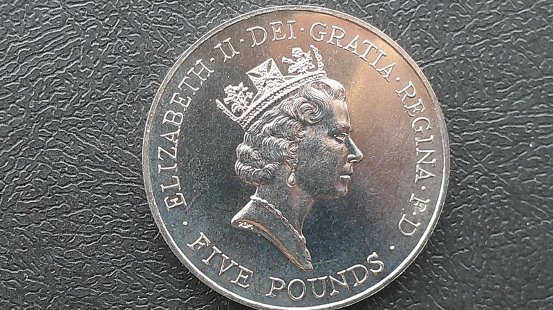 Five Pound Crown - 1996 (Queens 70th Birthday)