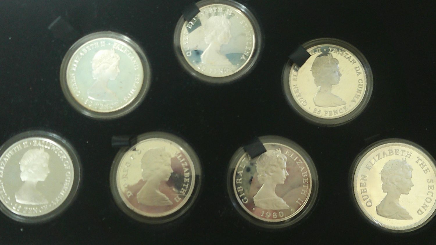 7 Coin Silver Proof Set - 1980  (Queen Mother)