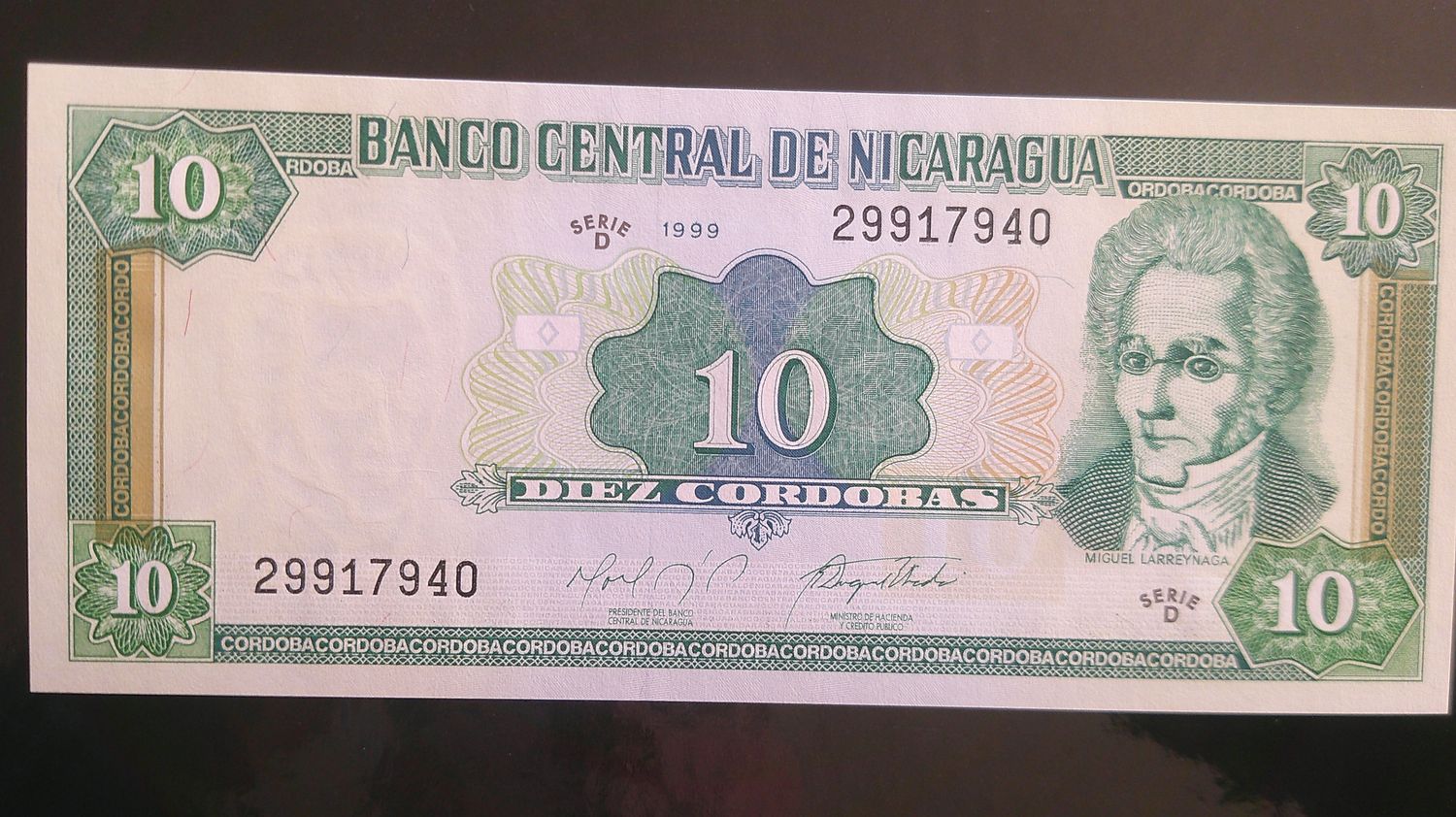 Nicaragua 10 Cordobas - 1999