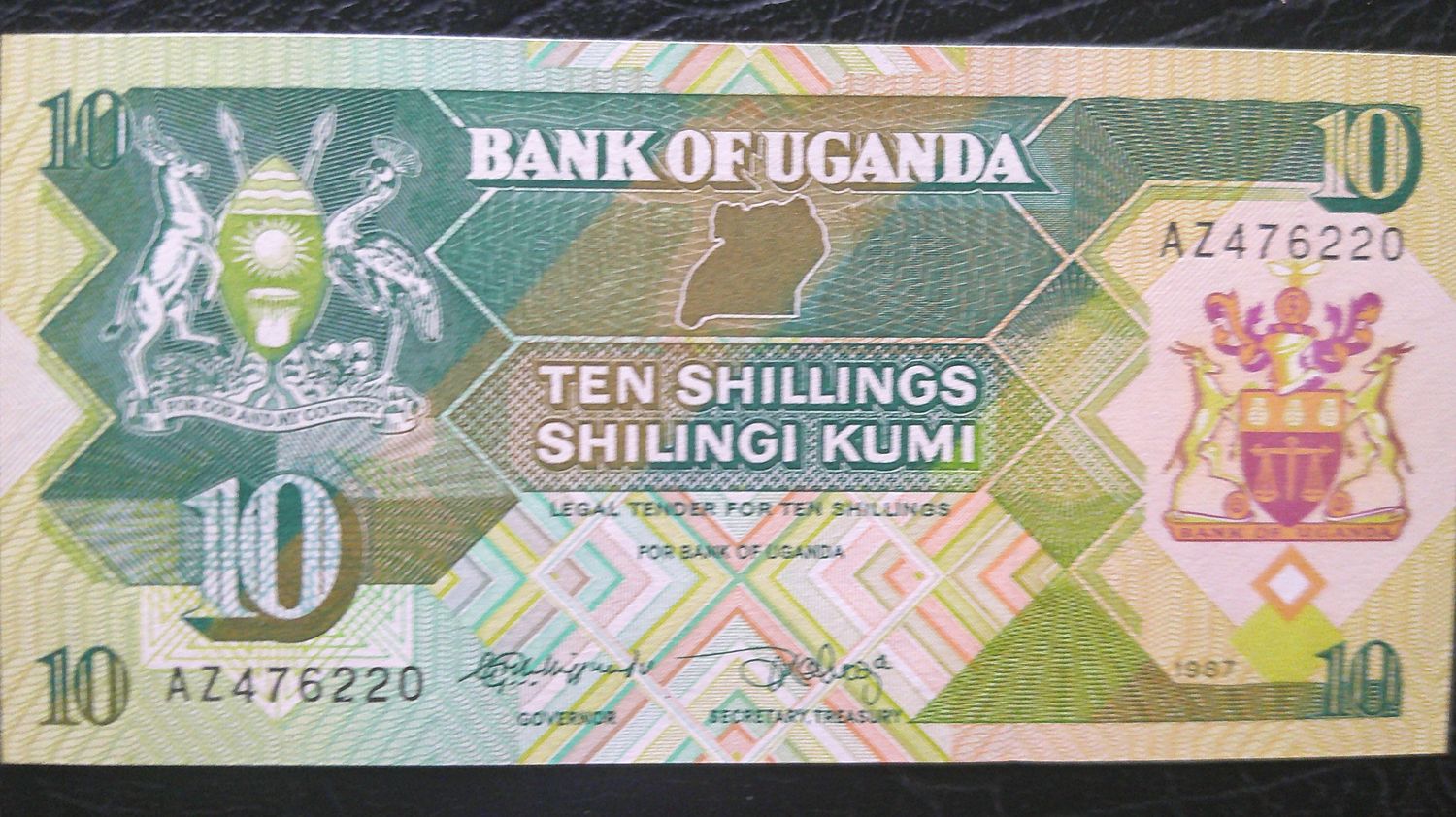 Uganda 10 Shillings - 1987