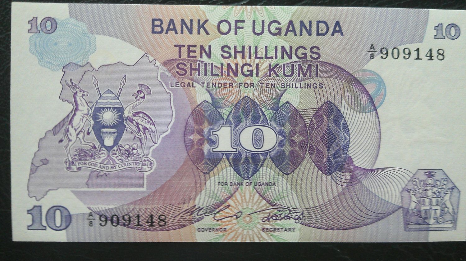 Uganda 10 Shillings - 1982