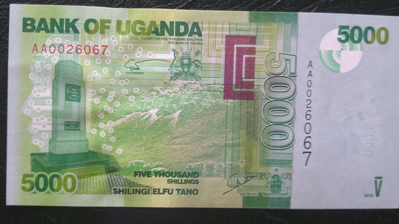 Uganda 5000 Shillings - 2010