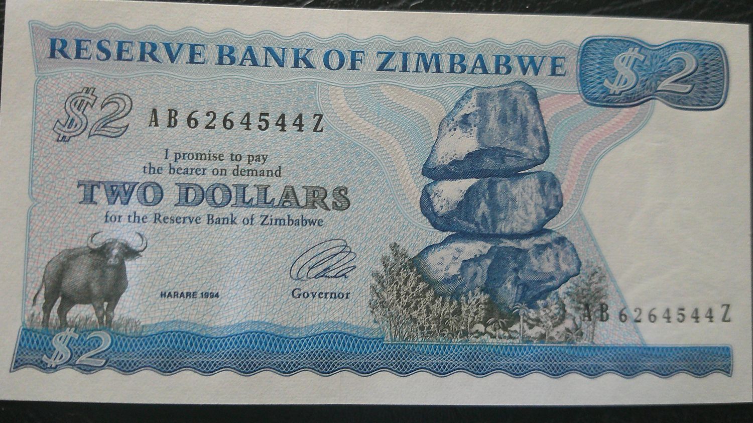 Zimbabwe 2 Dollars - 1994