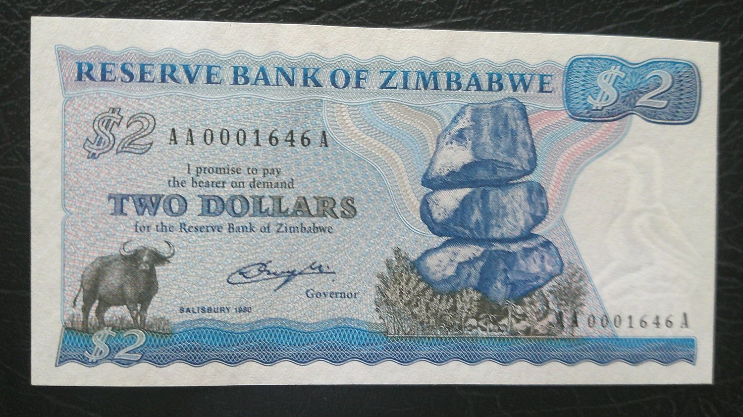 Zimbabwe 2 Dollars - 1980
