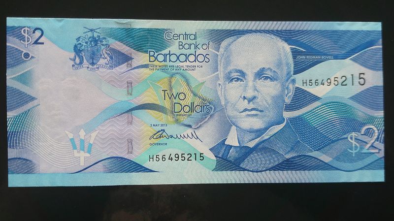 Barbados 2 Dollars - 2013