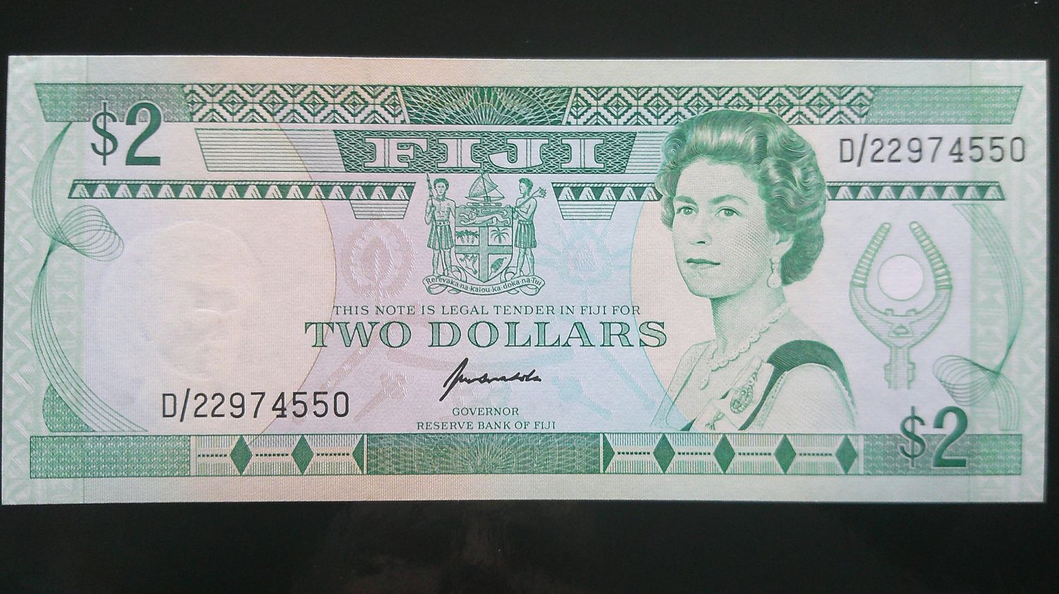 Fiji 2 Dollars - 1995