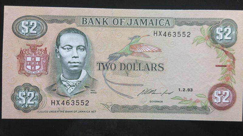 Jamaica 2 Dollars - 1993