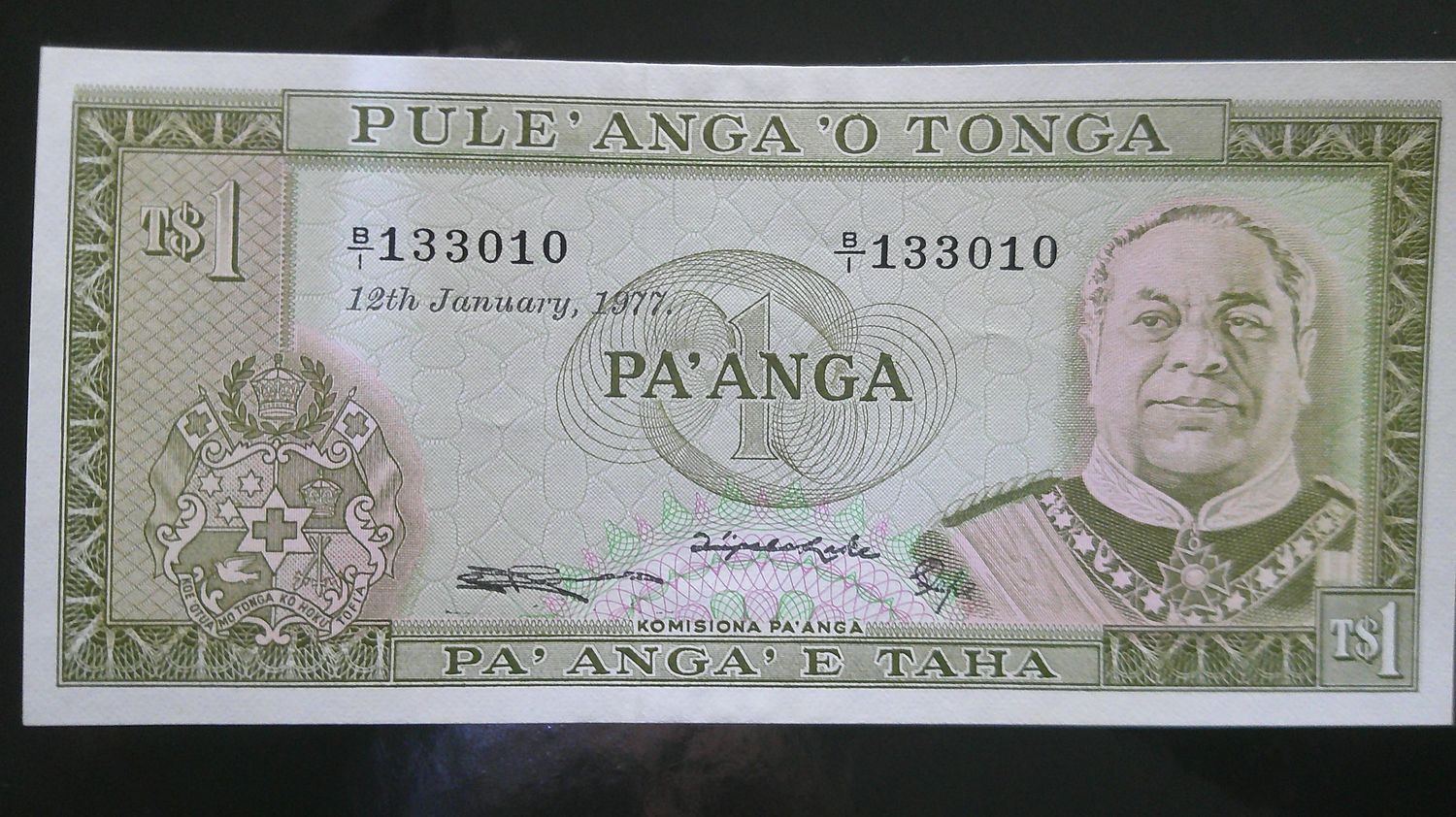 Tonga Pa'Anga - 1977