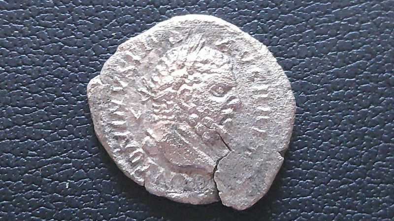 Caracalla Denarius - 198-217 AD (Departure for Parthian Campaign) Scarce