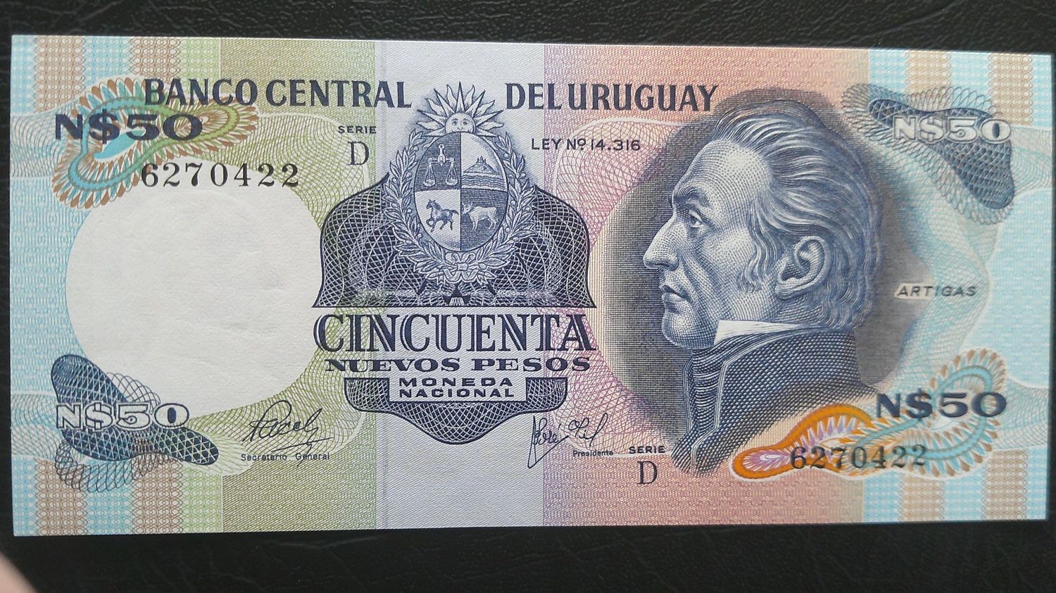 Uruguay 50 New Pesos - 1982