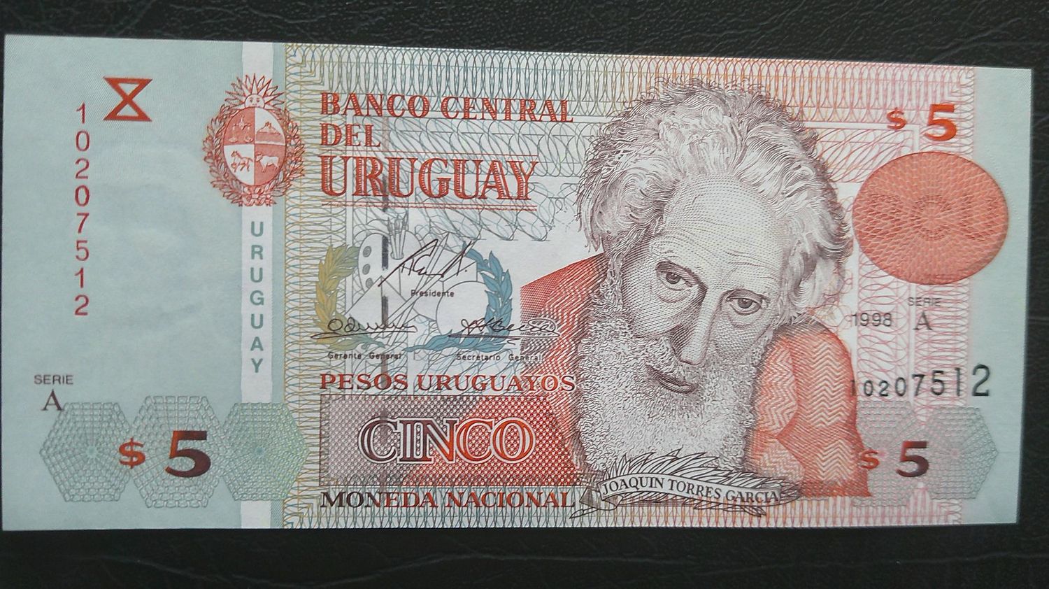 Uruguay 5 Pesos - 1998
