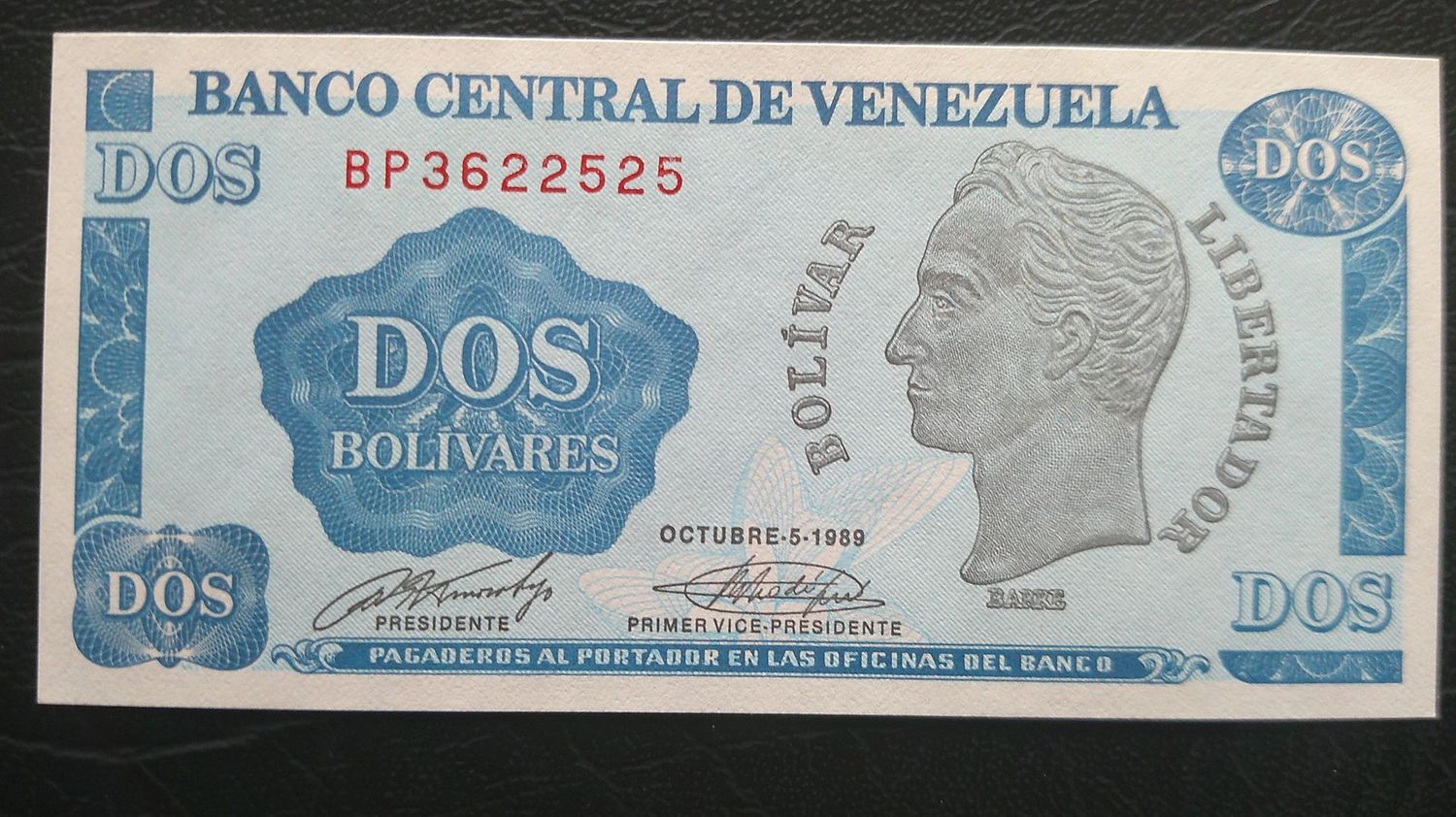 Venezuela 2 Bolivares - 1989