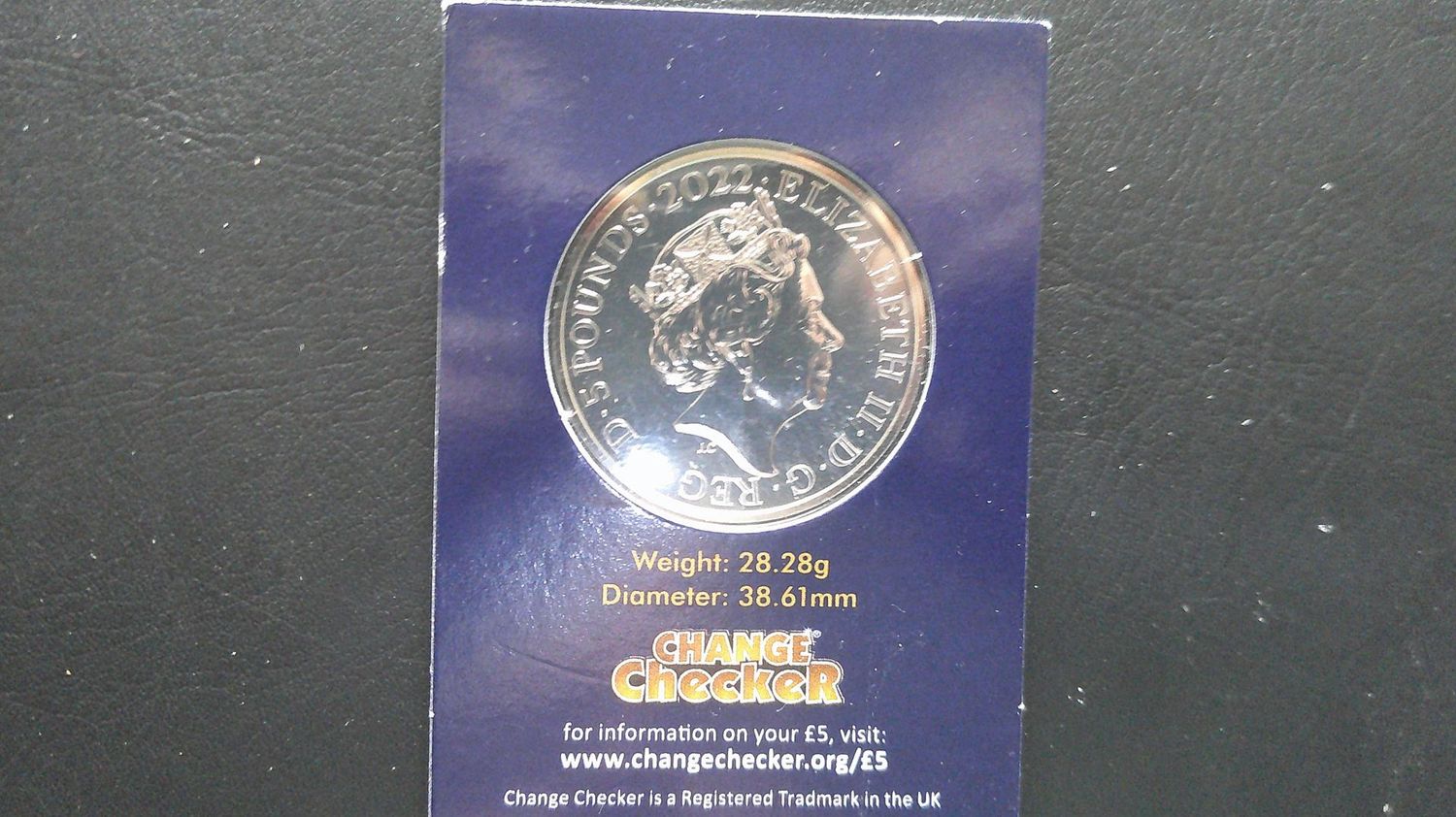2022 - Five Pounds (The Bestowing of the Queens Honour)