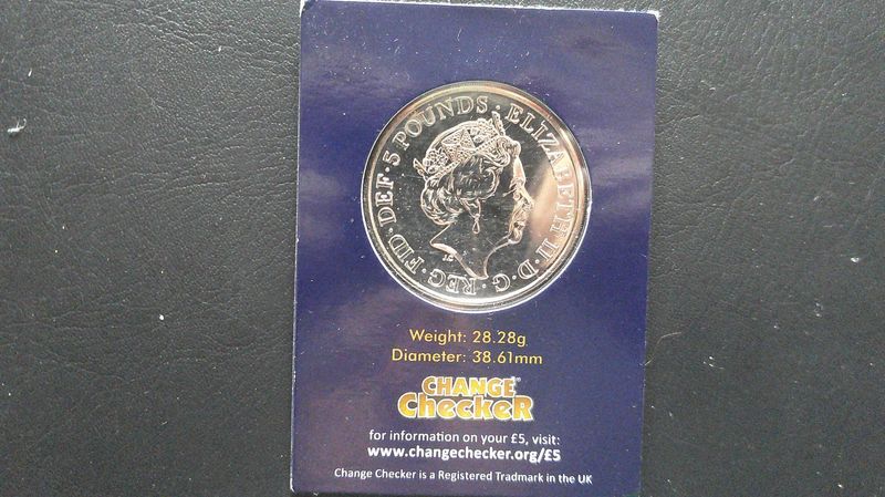 2017 - Five Pounds (Sapphire Jubilee)