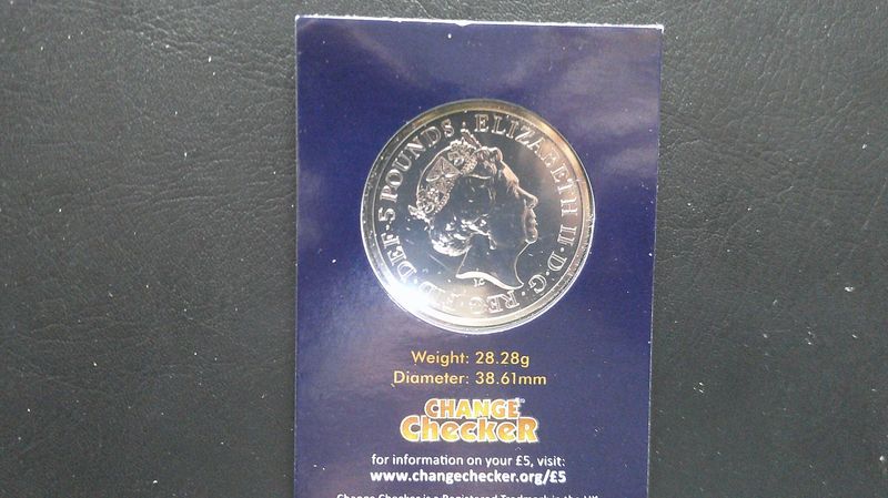 2022 - Five Pounds (Queens Beast Seymour Panther)