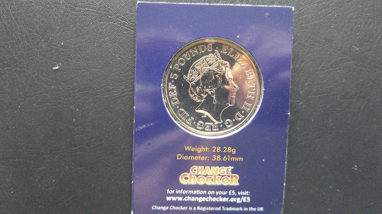 2017 - Five Pounds (Queens Beast Lion of England)