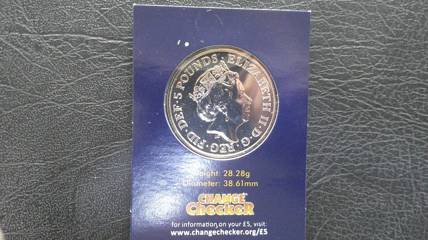 2020 - Five Pounds  (Queens Beast White Lion of Mortimer)