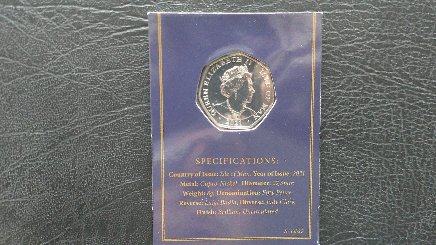 Isle of Man 2021 - Fifty Pence  (Queens 95th Birthday)
