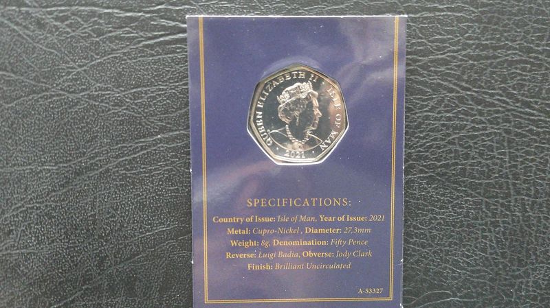 Isle of Man 2021 - Fifty Pence  (Queens 95th Birthday)