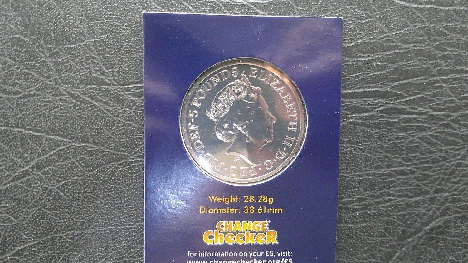 2022 - Five Pounds  (Queens Beast Lion of England)